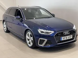 Navarrablå metallic Begagnad 2022 Audi A4 S-Line Kombi | 310 000 kr (Superpris)