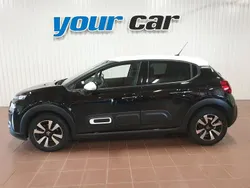 Svart (svartmetallic/vit) Begagnad 2024 Citroën C3 Shine Halvkombi | 188 000 kr (Marknadspris)