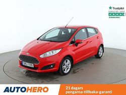 Röd Begagnad 2016 Ford Fiesta Titanium Halvkombi | 91 000 kr (Marknadspris)