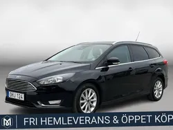 Svart Begagnad 2016 Ford Focus Titanium Kombi | 119 900 kr (Marknadspris)