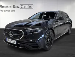 Svart (black) Begagnad 2025 Mercedes E300 AMG Kombi | 749 900 kr (Bra pris)