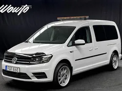 Vit Begagnad 2020 VW Caddy Maxi Life Life Minibuss | 309 800 kr