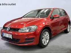 Röd Begagnad 2014 VW Golf VII Halvkombi | 129 900 kr (Marknadspris)