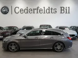 Mörkgrå (grå) Begagnad 2018 Mercedes CLA180 Shooting Brake AMG Kombi | 219 900 kr (Marknadspris)