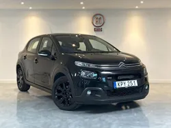 Svart Begagnad 2017 Citroën C3 Halvkombi | 57 900 kr (Marknadspris)
