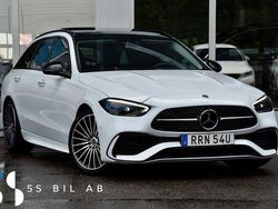 Vit Begagnad 2021 Mercedes C220 AMG Kombi | 439 900 kr (Dyr)