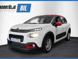 Vit Begagnad 2018 Citroën C3 PureTech Halvkombi | 124 900 kr (Marknadspris)