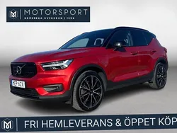 Röd (röd metallic/svart) Begagnad 2021 Volvo XC40 R-Design SUV | 374 900 kr (Lite dyr)