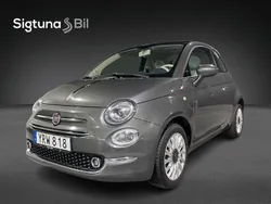 Grå Begagnad 2017 Fiat 500 Lounge Halvkombi | 89 900 kr (Marknadspris)