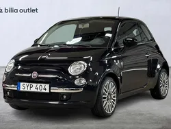 Svart Begagnad 2014 Fiat 500 Lounge Halvkombi | 79 900 kr (Marknadspris)