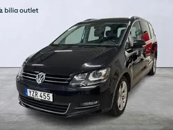 Svart Begagnad 2017 VW Sharan GT Minibuss | 260 000 kr (Marknadspris)