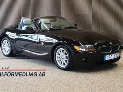 Svart Begagnad 2003 BMW Z4 Cab | 129 000 kr (Marknadspris)