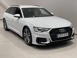 Glaciärvit metallic Begagnad 2024 Audi A6 S-Line Kombi | 499 000 kr (Dyr)