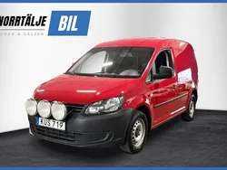 Röd Begagnad 2015 VW Caddy Minibuss | 74 900 kr (Marknadspris)