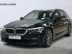 Svart Begagnad 2018 BMW 520 Sport Line Kombi | 249 900 kr (Marknadspris)