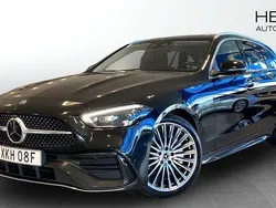Svart (black) Begagnad 2022 Mercedes C220 AMG Kombi | 404 900 kr (Marknadspris)