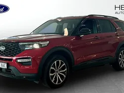 Röd (red) Begagnad 2022 Ford Explorer ST-Line SUV | 619 900 kr (Marknadspris)