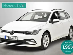 Vit Begagnad 2022 VW Golf VIII Kombi | 259 900 kr (Marknadspris)