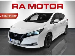 Vit Begagnad 2022 Nissan Leaf 360º Halvkombi | 178 800 kr (Marknadspris)