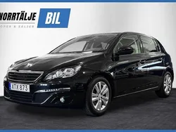 Svart Begagnad 2015 Peugeot 308 Active Halvkombi | 109 900 kr (Marknadspris)