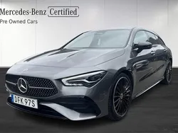 Mörkgrå Begagnad 2024 Mercedes CLA200 Shooting Brake AMG Kombi | 409 700 kr (Bra pris)