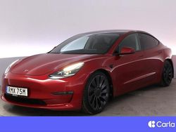 Röd Begagnad 2021 Tesla Model 3 Performance Sedan | 359 900 kr (Marknadspris)