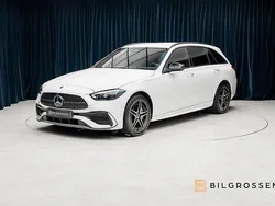 Vit Begagnad 2024 Mercedes C300e AMG Kombi | 569 900 kr (Marknadspris)