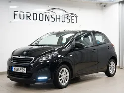 Svart Begagnad 2018 Peugeot 108 Halvkombi | 74 900 kr (Marknadspris)