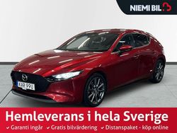 Röd Begagnad 2020 Mazda 3 Cosmo Halvkombi | 249 900 kr (Marknadspris)