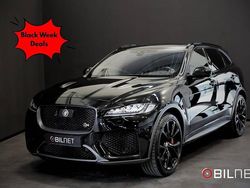 Svart Begagnad 2020 Jaguar F-Pace SVR SUV | 699 900 kr (Marknadspris)
