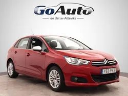 Röd Begagnad 2016 Citroën C4 Halvkombi | 74 500 kr (Bra pris)