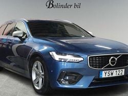 Blå Begagnad 2017 Volvo V90 R-Design Kombi | 258 900 kr (Marknadspris)