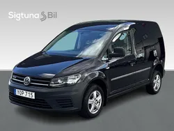 Svart Begagnad 2018 VW Caddy Minibuss | 184 900 kr (Bra pris)