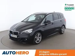 Svart Begagnad 2016 BMW 218 Gran Tourer M Sport Minibuss | 140 000 kr (Superpris)