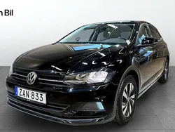 Svart Begagnad 2018 VW Polo Comfortline Halvkombi | 159 900 kr (Marknadspris)