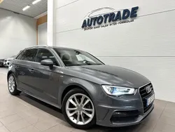 Grå Begagnad 2016 Audi A3 Sportback S-Line Halvkombi | 189 900 kr (Marknadspris)
