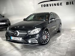 Svart Begagnad 2019 Mercedes C220 AMG line Kombi | 249 000 kr (Marknadspris)