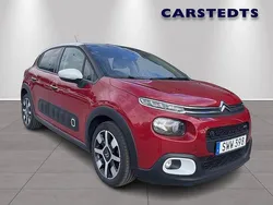 Röd Begagnad 2017 Citroën C3 PureTech Halvkombi | 129 900 kr (Marknadspris)