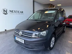 Svart Begagnad 2018 VW Caddy Minibuss | 109 900 kr (Marknadspris)