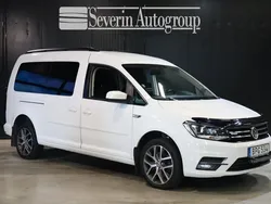 Vit Begagnad 2015 VW Caddy Maxi Life Life Minibuss | 199 000 kr (Marknadspris)