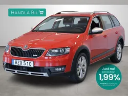 Röd Begagnad 2015 Skoda Octavia Scout Kombi | 199 900 kr (Lite dyr)