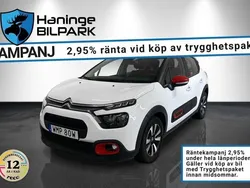 Vit Begagnad 2021 Citroën C3 PureTech Halvkombi | 129 900 kr (Bra pris)