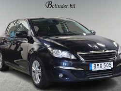 Mörkblå Begagnad 2014 Peugeot 308 Active Halvkombi | 78 900 kr (Marknadspris)