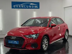 Röd Begagnad 2021 Audi A3 Sportback Halvkombi | 234 800 kr (Marknadspris)