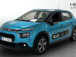 Blå (blue) Begagnad 2022 Citroën C3 Feel Halvkombi | 139 900 kr (Marknadspris)