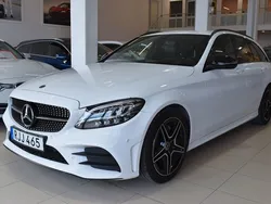 Vit Begagnad 2018 Mercedes C200 AMG line Kombi | 284 900 kr (Lite dyr)