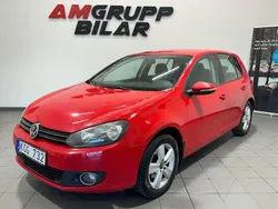 Röd Begagnad 2010 VW Golf Halvkombi | 49 900 kr (Marknadspris)