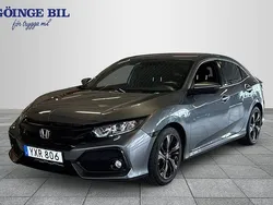 Mörkgrå (grå) Begagnad 2018 Honda Civic Halvkombi | 169 000 kr (Dyr)