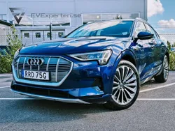 Blå Begagnad 2020 Audi e-tron Sportback Proline SUV | 337 000 kr (Marknadspris)