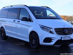 Vit samma som bilen Begagnad 2024 Mercedes V300 AMG Minibuss | 879 900 kr (Dyr)